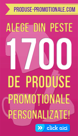 Alege din peste 1700 de produse promotionale personalizate