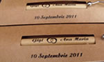 Pixuri biodegradabile personalizate marturii nunta