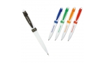 Pixuri din plastic cu clips si inel colorat